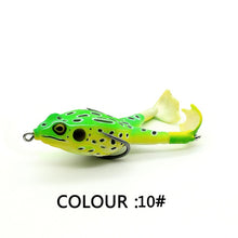 Load image into Gallery viewer, Frog Fishing Lure Frog Propeller Foot Flippers Artificial Bait 9Cm/13.7G Floating Bionic Soft Lure Fishing Wobblers