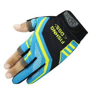 Three finger cut sport fishing gloves finger protector gloves