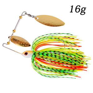 1pcs Spinner Bait 10G 16G 17G Metal Lure Hard Fishing Lure Spinner Lure Spinnerbait Swivel Fish Tackle Wobbler Fishing