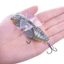 Load image into Gallery viewer, 1Pcs Cicada Top water Popper Fishing Lures 7.5cm 15.5g Artificial Bait Rotating Double Propeller