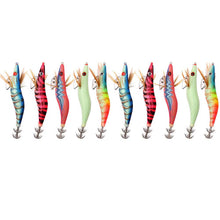 Load image into Gallery viewer, 30Pcs/20Pcs/10Pcs Wooden Shrimp Fishing Lure Squid Jig Fishing Hook Octopus Cuttlefish Artificial Jigging Lures Hard Bait