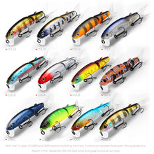 Load image into Gallery viewer, 11.3cm 13.7g fishing glide lure minnow quality bait swim jointed