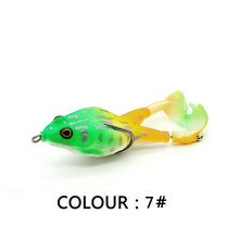 Load image into Gallery viewer, Frog Fishing Lure Frog Propeller Foot Flippers Artificial Bait 9Cm/13.7G Floating Bionic Soft Lure Fishing Wobblers