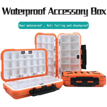 Load image into Gallery viewer, Fishing waterproof accessories small tackle box fish double sided storage box