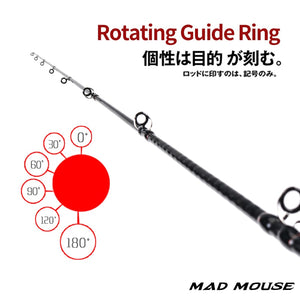 MADMOUSE Japan Full Fuji Parts Slow Jigging Rod 6"3 Jig Weight 80-350G 15kgs Shipping/casting Boat Rod Fishing Rod