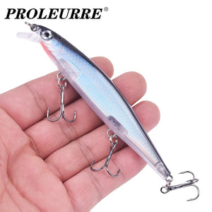Fishing Lures 11cm 13.8g Sinking Minnow Wobblers Plastic Artificial Baits