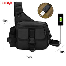 Load image into Gallery viewer, Multifunctional Fishing Tackle Bags Single Shoulder Crossbody Bag Waist Pack Fish Lures Gear Utility Storage Fishing Bag  X232G