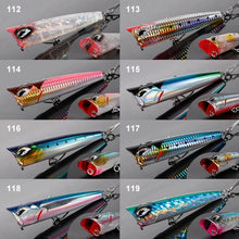 Load image into Gallery viewer, 1pc 190mm129g15cm86g12cm41g Top water Popper Bubble Jet surface lure for GT Tuna