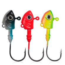 Load image into Gallery viewer, 1Pcs Fish Lead soft plastic lure Jig Head 10g 15g 20g 29g 40g Barbed Hook