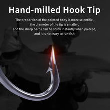 Load image into Gallery viewer, 3X Carbon Steel Strong Treble Hooks Fishing Tackle Hook High Strength stainless