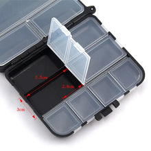 Load image into Gallery viewer, Composable Space Plastic Fishing Tackle Box 2 Layers 12 Individual Compartments