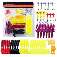 Load image into Gallery viewer, Goture 40pcs/lot Soft Lure set Fishing Jig Head Hooks with Fishing Tackle Box