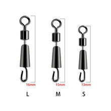Load image into Gallery viewer, 30/50PCS Fishing Swivels Solid Rings Fishing Connector Quick Fast Link Connector