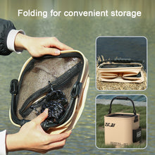 Load image into Gallery viewer, 8L/13L Foldable Fishing Bucket Outdoor live tank Fish Bucket Large Capacity