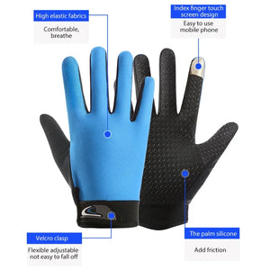 Mesh Fishing Gloves Full Finger Summer Mtb Touchscreen Breathable Fishing