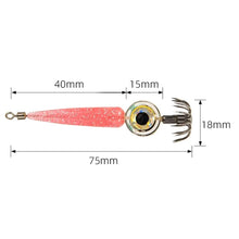 Load image into Gallery viewer, squid jig Lures Light LED Glowing Luminous Cuttlefish Hook