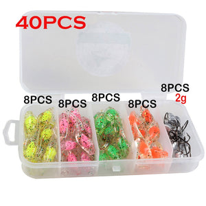 5cm 0.8g T Paddle Tail Shad Fishing Lure Soft Lure Artificial Bait Lure jig hook set