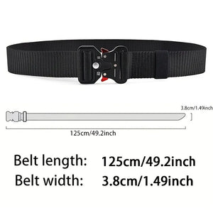 Belt Army Outdoor Hunting Multi Function Tactical Combat Survival Canvas Nylon
