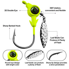 Load image into Gallery viewer, 5PCS Weighted Fishing Hooks 3.5g-5g-7g-10g Jig Head Hook Spinner Spoon Fishing Tackle