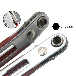 Multifunctional Bidirectional Ratchet Screwdriver Elbow Flat Head Wrench Tool
