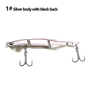 1PCS 90MM/7G glide bait Multi-Joint Fishing Swimbait Swinger Built-In Tungsten bead Quality Lure