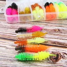 Load image into Gallery viewer, Quality Fishing Lure 5cm 1.27G Soft 30pcs Needle Tail with Box Soft Lure Kit