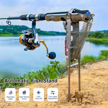 Load image into Gallery viewer, Automatic Fish hooking fishing Rod Holder Stainless Steel Rack Adjustable Spring