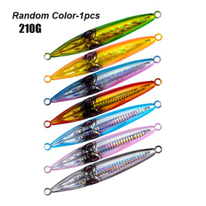 1PC Metal jig Fishing steel knife Lure 40g-210g Jigging Bait Artificial Hard Swimbait Sinking off sure