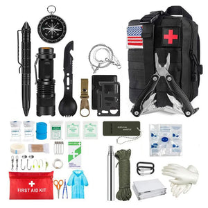 Survival First Aid Kit military Outdoor Emergency Trauma Bag Camping Hiking IFAK