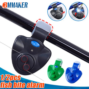 Fish Bite Alarm Electronic Buzzer Fishing Rod Day/Night sold without Battery