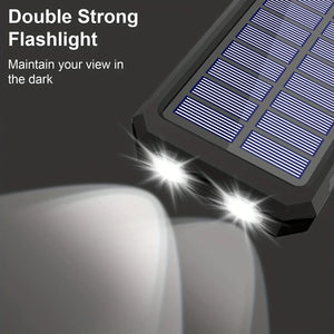Solar Charger Power Bank 20000mAh Portable External Battery Pack Fast Charging