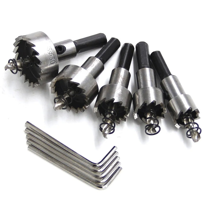 High Speed Steel Sawtooth drill bits set Tapper Aluminium & Iron Plate 16/30mm