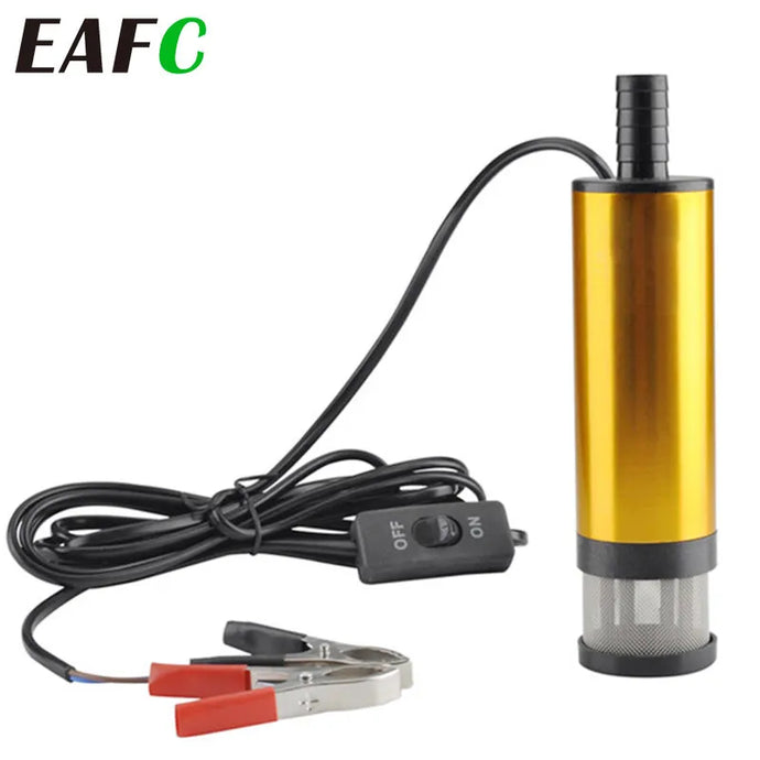 Electric Fuel Pump Automatic Pumping Diesel Water Submersible Transfer Alloy