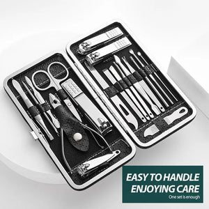 Home Nail Clipper Set 18 Pieces Large Size Dead Skin Pliers Eyebrow Clipper