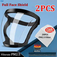 Load image into Gallery viewer, face dust Protection Mask Transparent Facial Protective Safety Head Cover Work