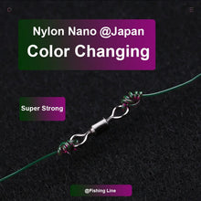 Load image into Gallery viewer, 500m Colour Changing Fishing Line Fluorocarbon Coat Monofilament Nylon