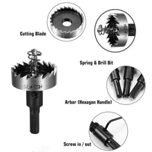 Load image into Gallery viewer, High Speed Steel Sawtooth drill bits set Tapper Aluminium &amp; Iron Plate 16/30mm