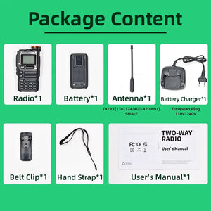 UV K5 Walkie Talkie Portable AmFm Two Way Radio Wireless Set Long Range Receiver