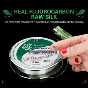 100% Fluorocarbon Fishing Line Japanese Imported Carbon Fibre Monofilament