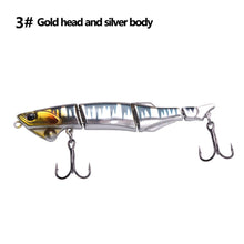 Load image into Gallery viewer, 1PCS 90MM/7G glide bait Multi-Joint Fishing Swimbait Swinger Built-In Tungsten bead Quality Lure