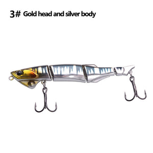 1PCS 90MM/7G glide bait Multi-Joint Fishing Swimbait Swinger Built-In Tungsten bead Quality Lure