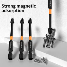 Load image into Gallery viewer, 6 Cross Screwdriver drill bits set Magnetic Anti Slip quality Extended Hexagonal