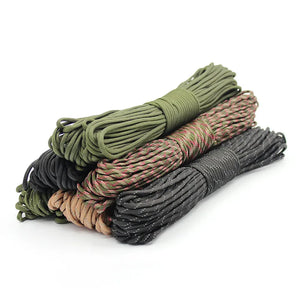 7 Cores Rope 550 Paracord Cord 5 15 30 M Dia.4mm Outdoor Camping crabpots
