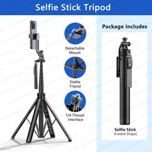 Load image into Gallery viewer, Tripod Smartphone Light Camera Stand Wireless Bluetooth Selfie Stick bracket