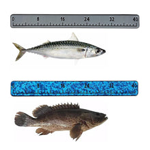 Load image into Gallery viewer, 100cm Foam Fish Ruler for Boats Non-slip Surface Self Adhesive Waterproof Measurement