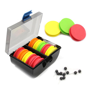 20 Pcs Box EVA Foam Spools Fishing Rig Winders Line Leader Wire Board Hook