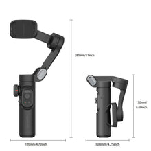 Load image into Gallery viewer, 3-Axis Handheld Gimbal Stabilizer Fill Light for iPhone Android Face Tracking