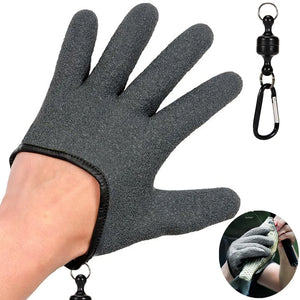Fishing Gloves Catch Fish Anti-slip Durable Knit Full Finger Waterproof Work