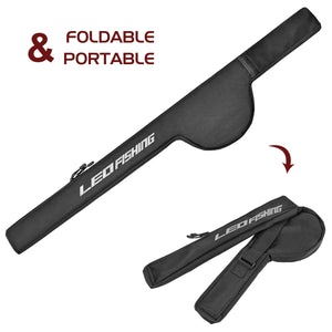 Fishing Rod Bag 85cm/106cm/126cm Portable Fishing Pole Reel Bag Shoulder Storage Bag Tackle Protective Carrier Durable Case