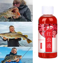 Load image into Gallery viewer, 60ML Liquid Blood Worm Scent Fish Attractant Concentrated Red